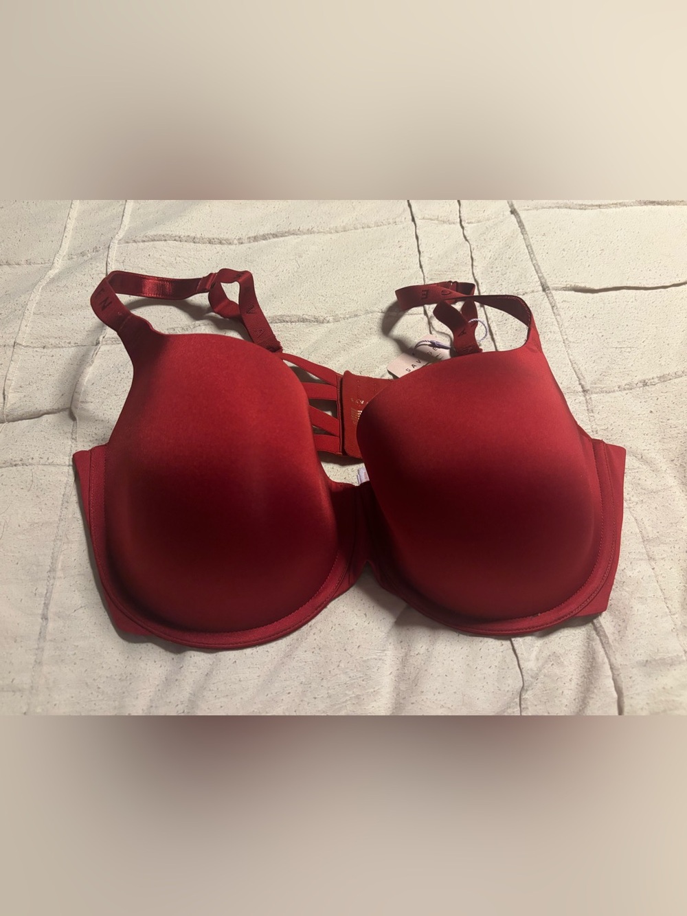 Savage X Fenty Red Strappy Push-Up Bra